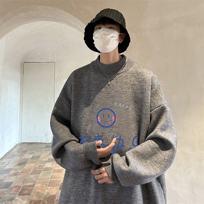 控68半高领毛衣男士大码针织衫男毛线衣男M18183-P45加绒款-P65,男装针织衫/毛衣,电商A040