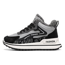 X4624-100阿甘鞋保暖加绒棉鞋男冬季2025新款高帮鞋潮老爹鞋，男鞋靴子，星座1407-3