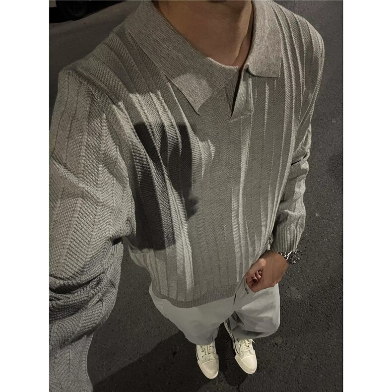 有货。美式cleanfit毛衣男春秋简约休闲麻花纹针织衫MZ1049-P42,男装针织衫/毛衣,星座412-3