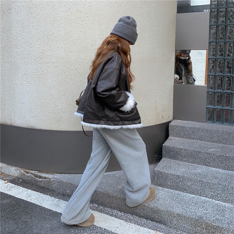 .皮毛一体加厚外套,女装棉衣/棉服,2C279