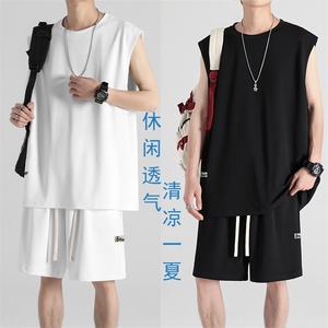 休闲透气时尚轻薄潮流百搭冰丝抗皱冰丝套装 TZ85-特批68图片