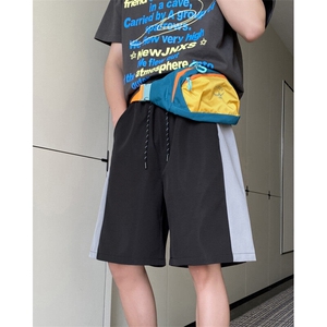 2025夏季新款户外速干拼接撞色宽松短裤B315-K25504-特p25控48图片