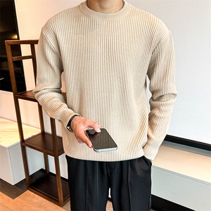 圆领毛衣条纹款厚款针织衫轻熟百搭 MY6004-P47图片