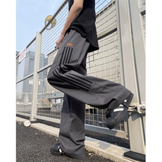 抖音品质美式高街三条杠运动宽松休闲裤B315-K24048-p55控68，男装休闲裤，电商B315