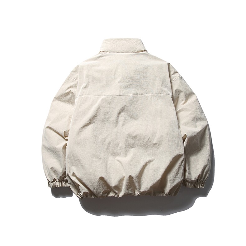 南夏乔装2025冬款纯色不规则立体口袋保暖棉衣日系复古立领棉服男,男装棉衣,电商S006（B521）