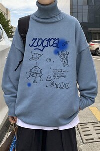 2024秋冬新款针织毛线衣男韩版潮流高领休闲百搭A161-2-M2060-P50图片
