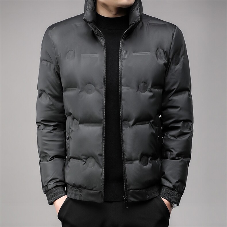 秋冬季立领羽绒服男士白鸭绒轻薄短款潮服休闲户外保暖外套图片