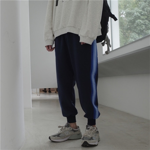 卫裤男韩版宽松束脚潮流运动休闲针织裤 202-7-G图片