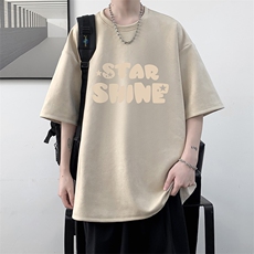 麂皮绒短袖t恤男大码半袖男大皂风JD82337-P25，男装T恤，电商A040