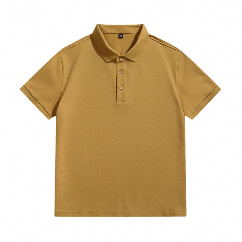 品质常年款得物白底图纯色光版翻领短袖polo衫男t恤T0257-特P40，男装T恤，电商D342-2