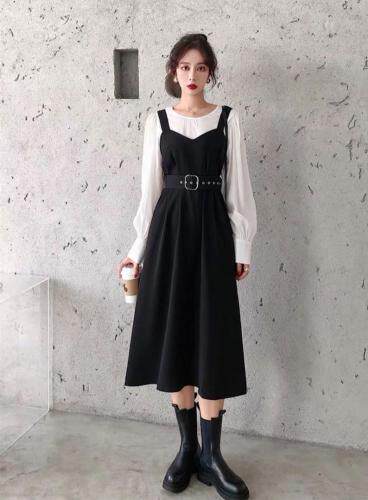 两件套连衣裙，女装连衣裙，贻思茗