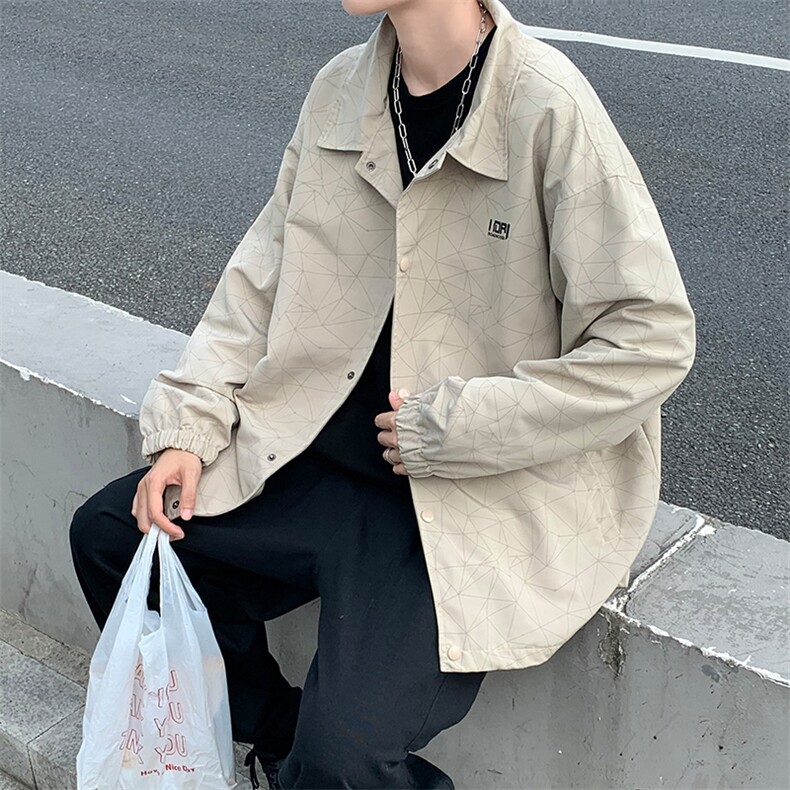 潮流夹克潮男春季方领双层夹克Y1P45,男装夹克,星座1116-2