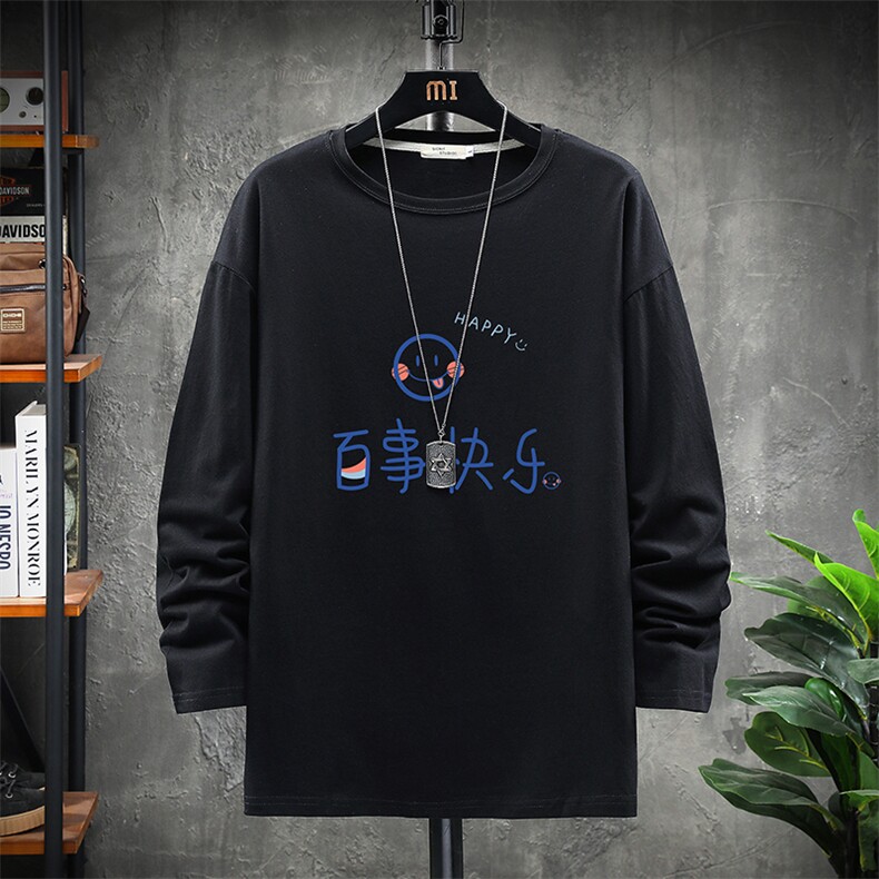 TX3183-P25纯长袖t恤男大码圆领打底衫体恤展架,男装T恤,电商A040A