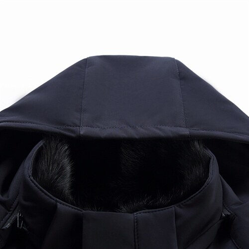 新款可卸帽羽绒服羽绒内胆可卸外套休闲水貂领外套ZL9506-P310图片