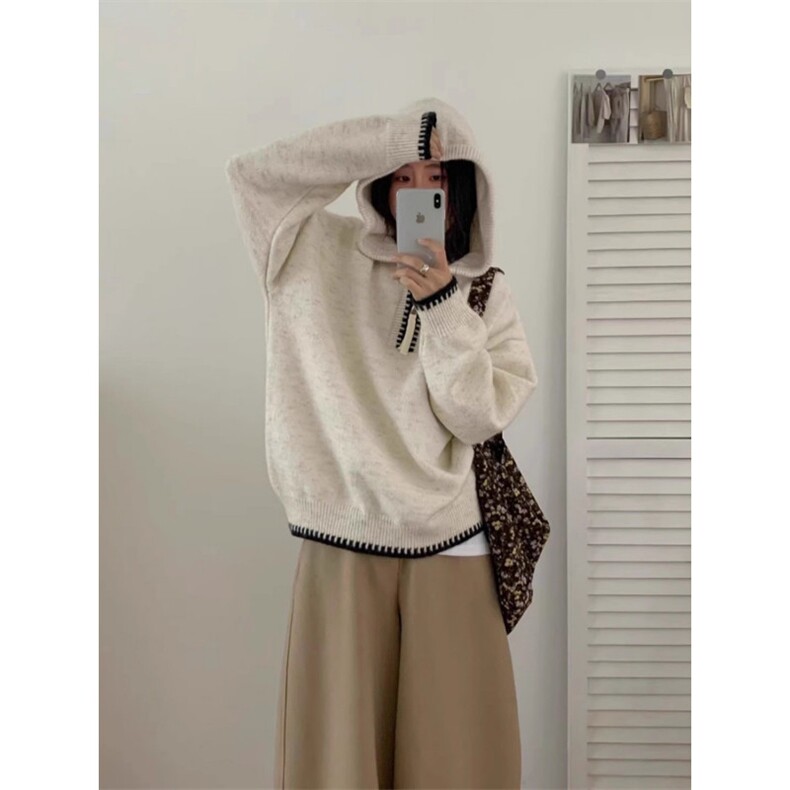 美式半拉链连帽套头针织衫男女同款秋冬外穿毛衣潮MY9588-P66,男装针织衫/毛衣,星座208-5
