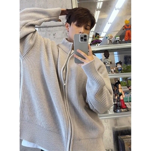 【有货】DF02-特P65针织开衫外套男潮牌高级感毛衣复古慵懒风图片