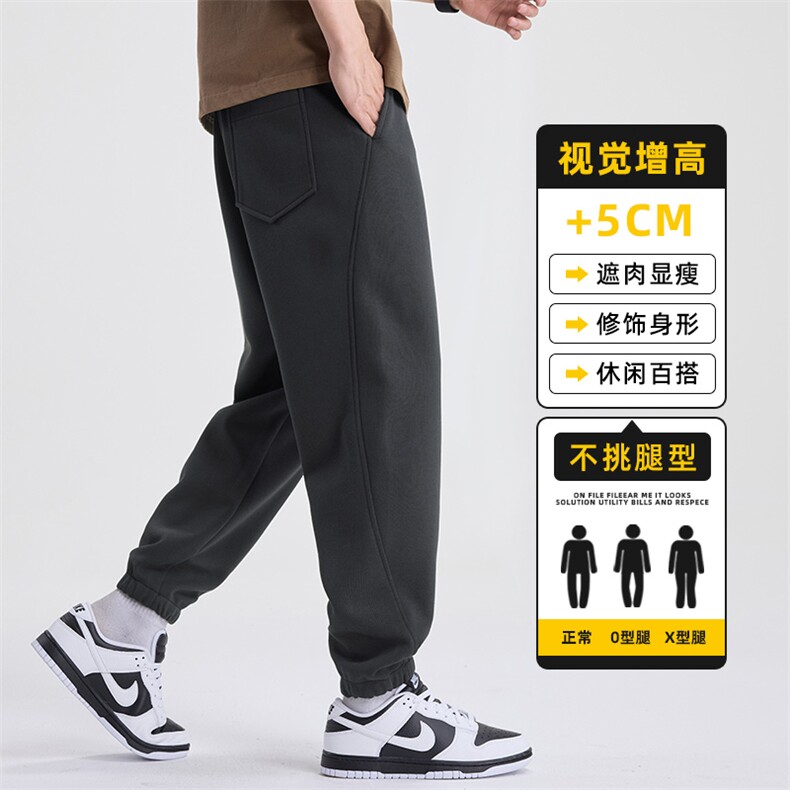 春季卫裤针织束脚运动裤男2026新款潮流宽松休闲长裤子Z2574-P45图片
