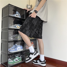 抖音品质休闲中裤男夏五分裤宽松直筒短裤D2507*P35控58，男装牛仔裤，星座227-1
