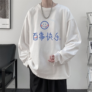 控48重磅230g纯棉长袖t恤男大码圆领卫衣打底衫 TX3183-P28图片