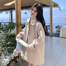 新款已出货粉色甜美蕾丝袖口风衣外套2B153-7003-P155-K248，女装风衣，2B153