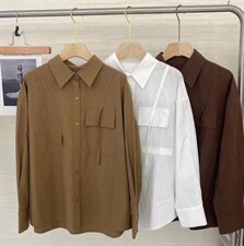 现货秋季新款韩系长袖衬衫，女装衬衫，斐媞梦