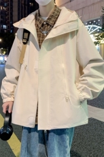 2025秋冬新款机能风连帽冲锋衣男宽松休闲户外夹克外套JK3321-P55，男装夹克，星座1105-2