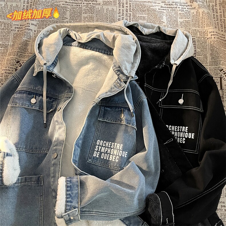 JK3001J-P95-限价138M-5XL现货连帽加绒羊羔毛牛仔棉服cityboy,男装棉衣,星座116