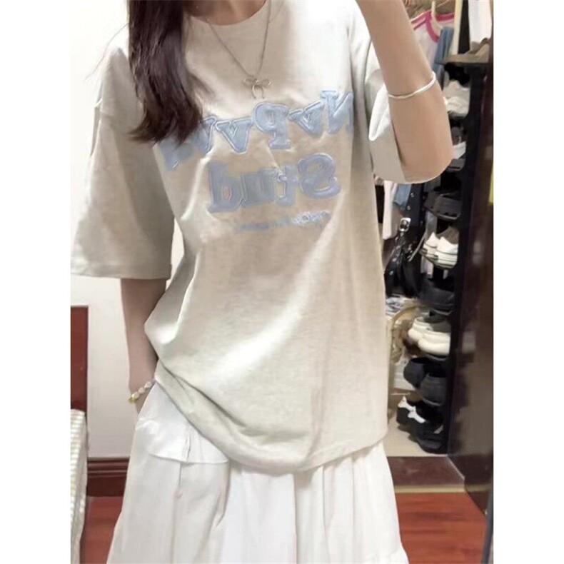 原版贴绒刺绣纯棉短袖ZX0225-P35,男装T恤,星座313A(原308A-2)