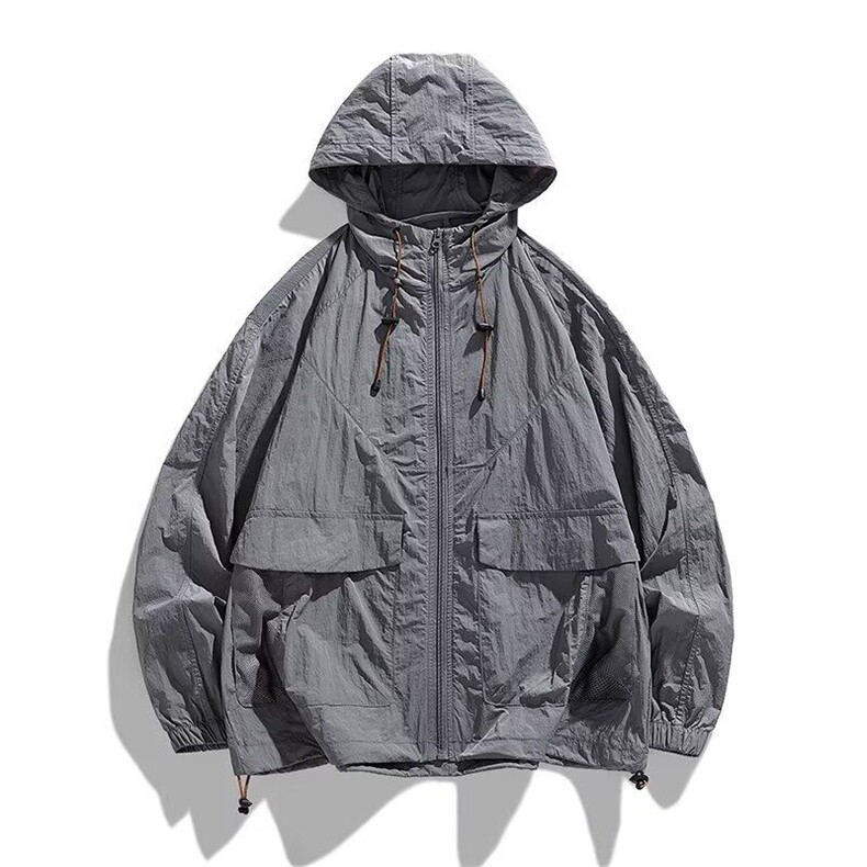 夏季防晒衣男女韩版潮流宽松百搭连帽2026夏季ins外套W6546-P36，男装防晒衣，星座412-2