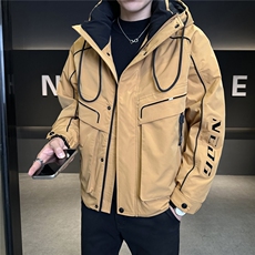 标50绒冲锋衣羽绒服男连帽三防面料保暖A329-YR8611-P235，男装夹克，电商A329