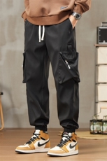 2025春秋潮牌设计款工装裤男生宽松百搭束脚裤子G2030P45，男装工装外套，星座914-1