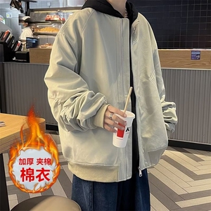 美式飞行员夹克男潮牌ins复古棒球服秋冬季时尚夹棉BK1003P78图片