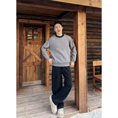 【现货】DMY5022-特批58高品质北极绒原版克重圆领毛衣，男装针织衫/毛衣，星座603-2