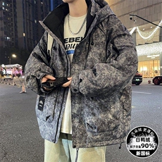 Y9019-特P268工装羽绒服男款冬季加厚连帽派克服男士外套，男装羽绒服，电商D310B