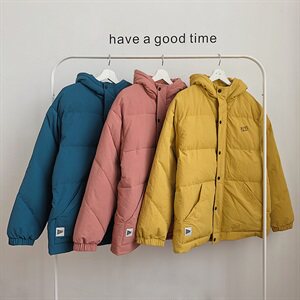 【】A003-HY8008-P130冬装新款印花面包服棉衣 港风平铺1图片