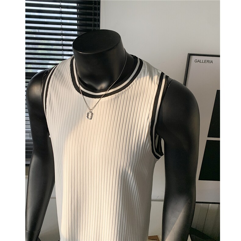 25新品美式运动背心冰丝无袖坎肩T恤衫男H1086特P21，男装背心/马甲，电商A341