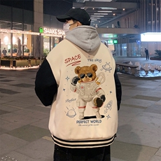 BQMF18-P90港风拼接棒球服男士棉服男棉袄男潮牌棒球服棉袄男潮牌，男装棉衣，电商B367