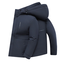 YR89005新品主推90绒子商务羽绒服拼兔毛内胆脱卸羽绒内胆活帽，男装羽绒服，钱塘207-1