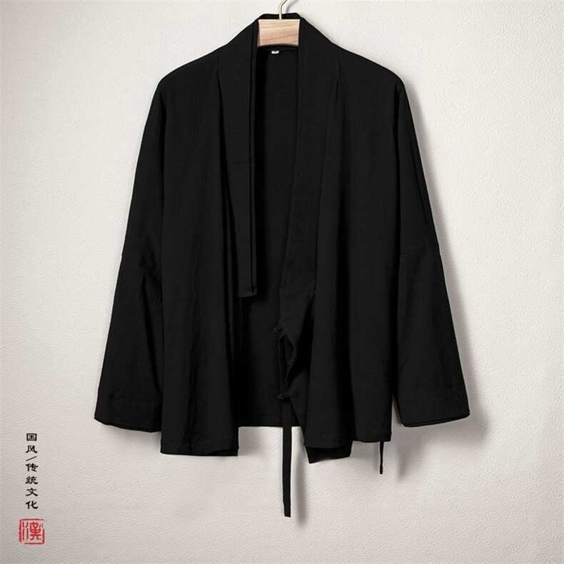 2025秋冬新款风男装改良汉服新中式道袍TZ01P85,男装民族服装,钱塘802