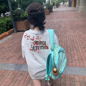 万针全刺绣工艺抖音得物高品质260克重磅纯棉双纱美式高街短袖T恤图片