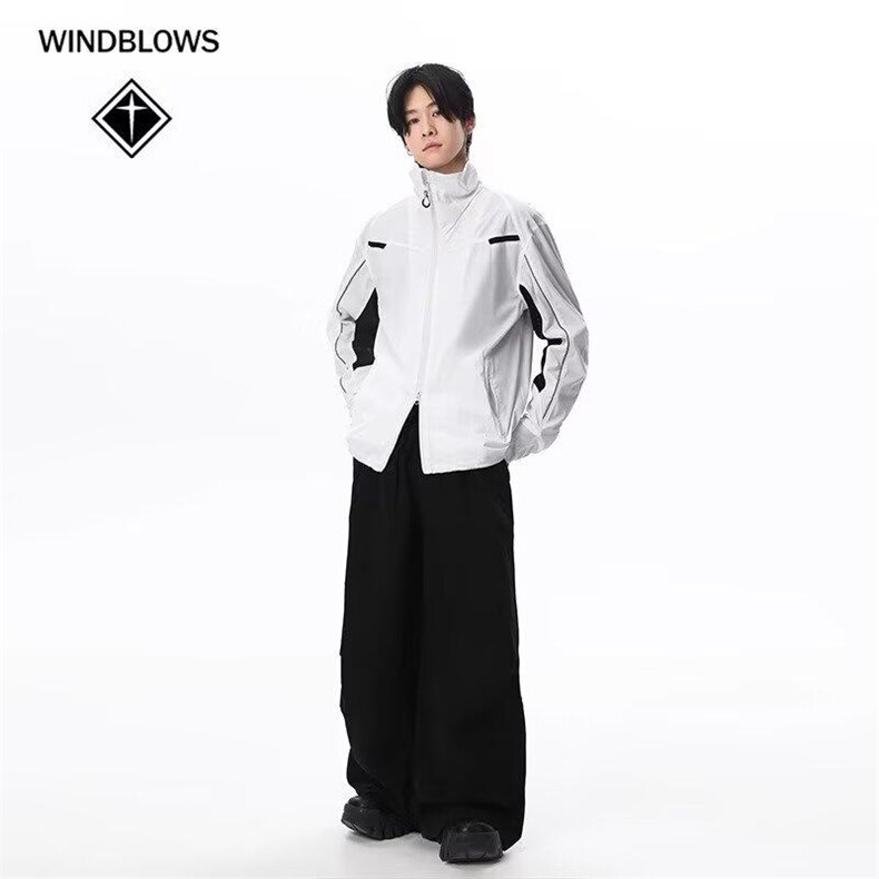 网图现货美式户外机能运动拼接防晒衣网眼透气外套男女RK15-P60,男装夹克,星座1005-4