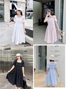 2022新款韩版小清新连衣裙,女装连衣裙,西子季