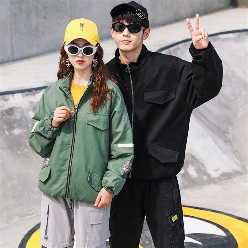 709-JK51-P8520秋款情侣宽松休闲工装外套潮牌百搭夹克男,男装夹克,星座709