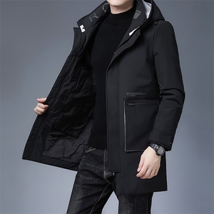 ANY22015钱塘2020-3秋冬中长款男士商务休闲连帽羽绒服外套P250图片