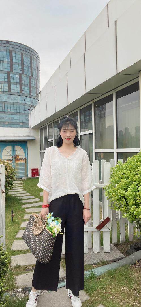 纯苎连衣裙小衫裤子裙子衬衣 时尚风 风淑女风休闲风，女装连衣裙，川哲