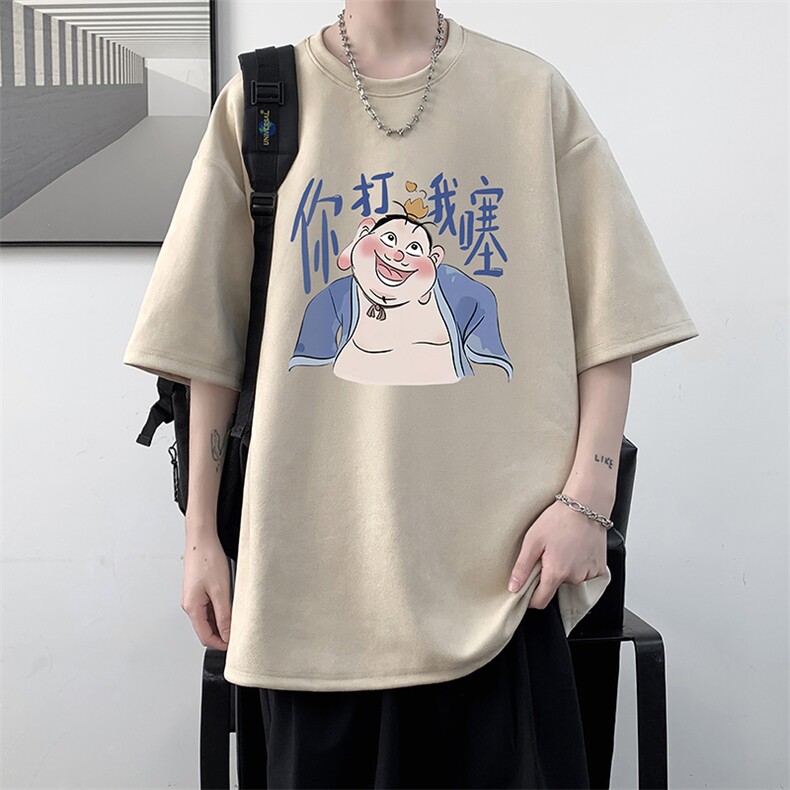 麂皮绒短袖t恤男大码半袖男JD82437-P25,男装T恤,电商A040
