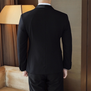 26做货-男士休闲西装修身韩版西服外套小西装上衣DX6901P165图片