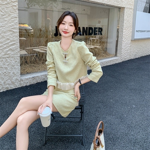 初春小香风套装2025秋季新款女富家千金法式高级感气质套装裙图片