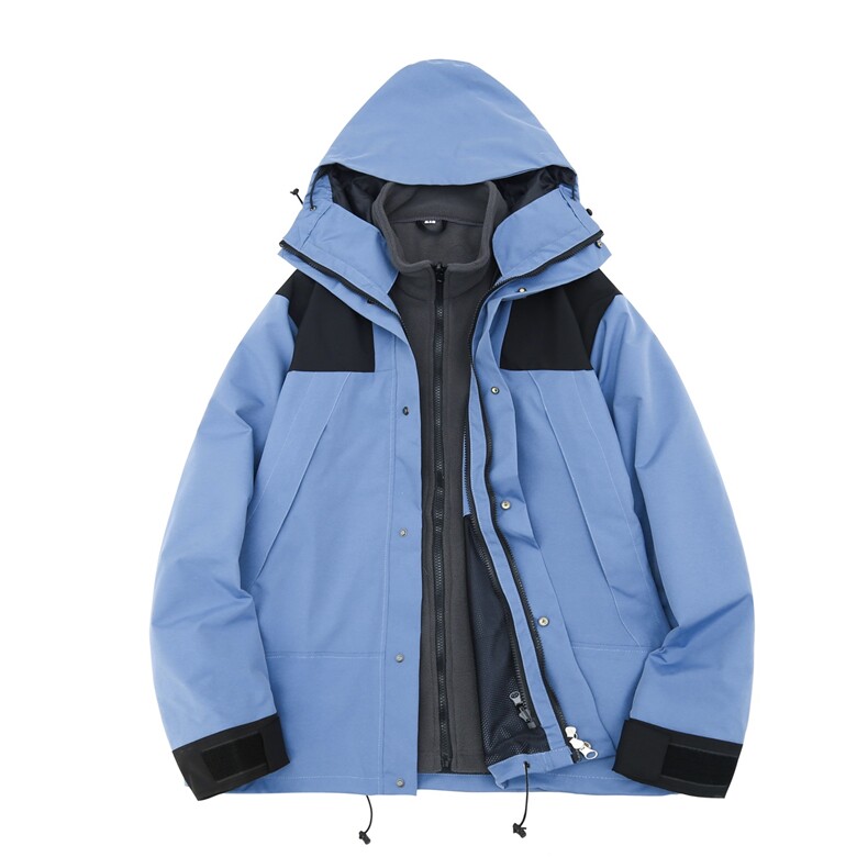 加厚新款冲锋衣可拆卸户外登山三合一登山服A061-AJ00490-特P115,男装夹克,电商A061