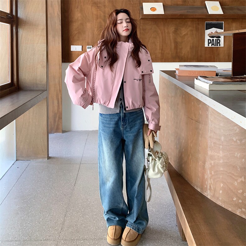 大货已出2025年冬新款羽绒冲锋衣老标90绒2c280-5776-p245-k378,女装短外套,2C280